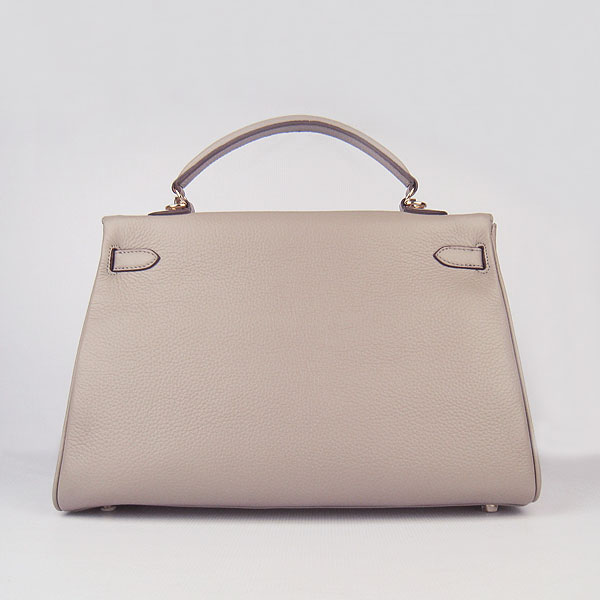 High Quality Hermes Kelly 35cm Togo Leather Bag Grey 6308